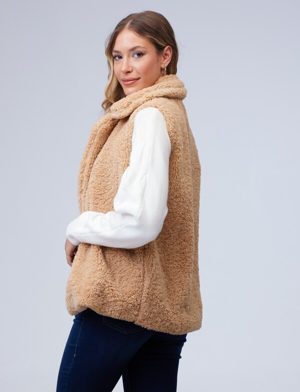 Chaleco Sherpa BEIGE