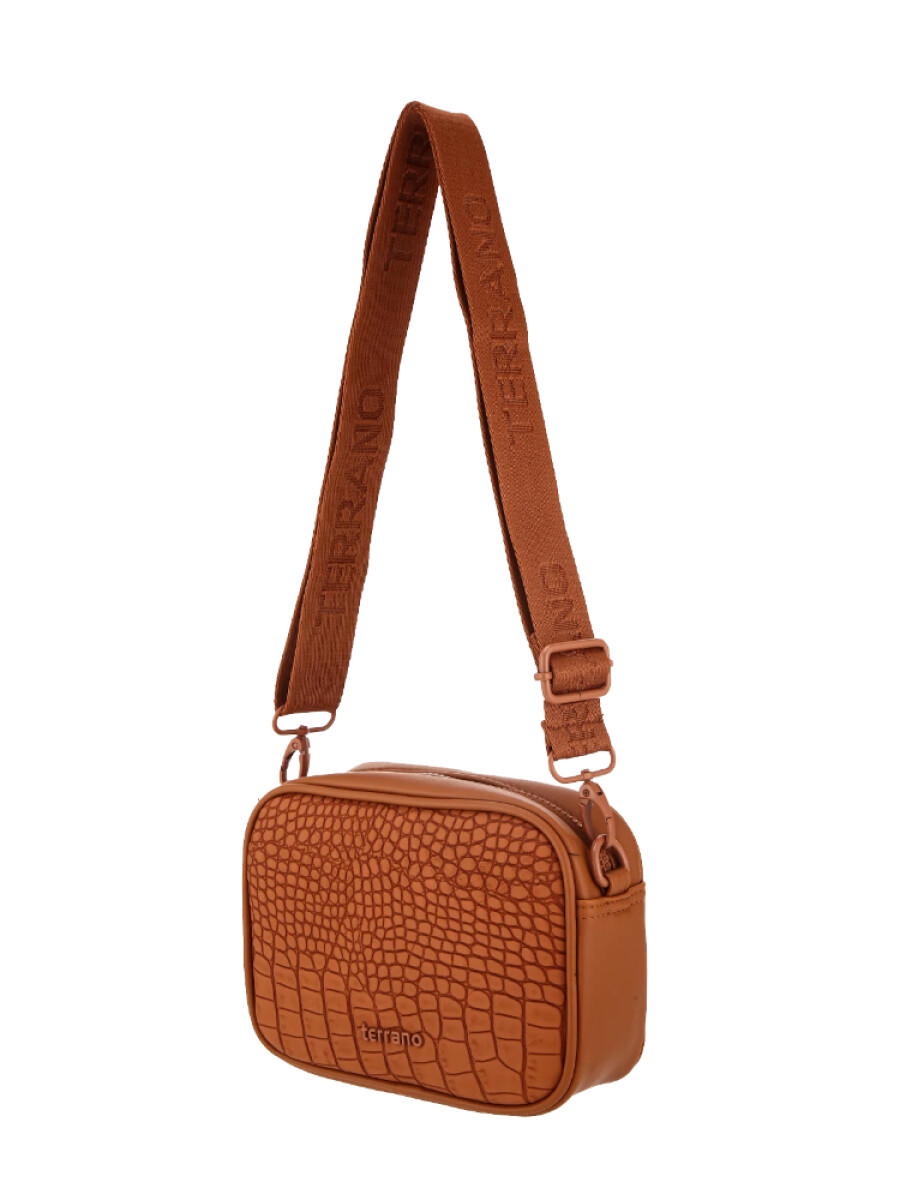 Bandolera Croco - Brandy 
