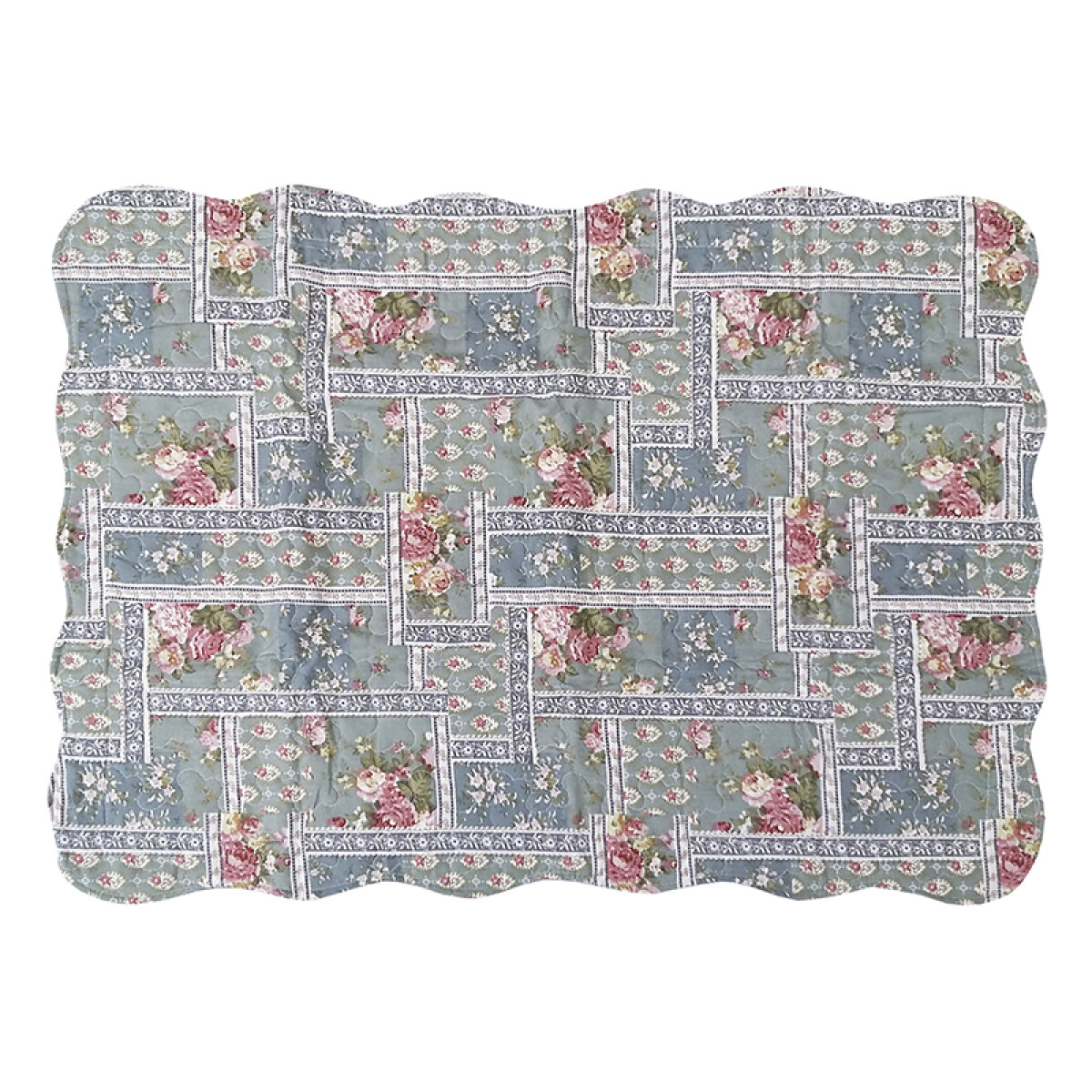 Fundas para Almohadas H&K Florencia 50 x 70 cm - Patchwork Verde 