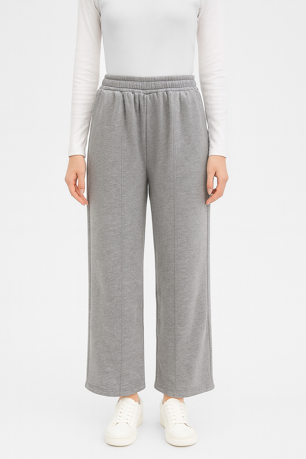 Pantalon Deportivo Listo Gris Melange