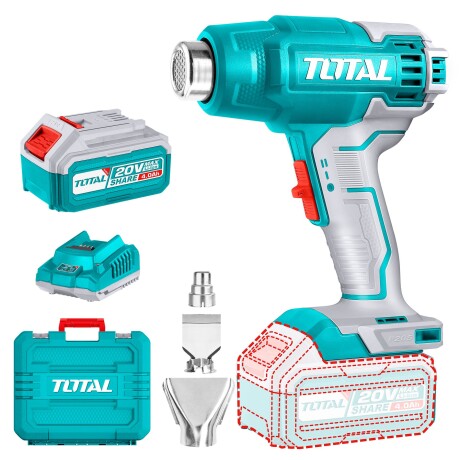 Pistola De Calor Inalámbrica 20v - 300/550ºC - 1 Batería 4.0Ah Pistola De Calor Inalámbrica 20v - 300/550ºC - 1 Batería 4.0Ah