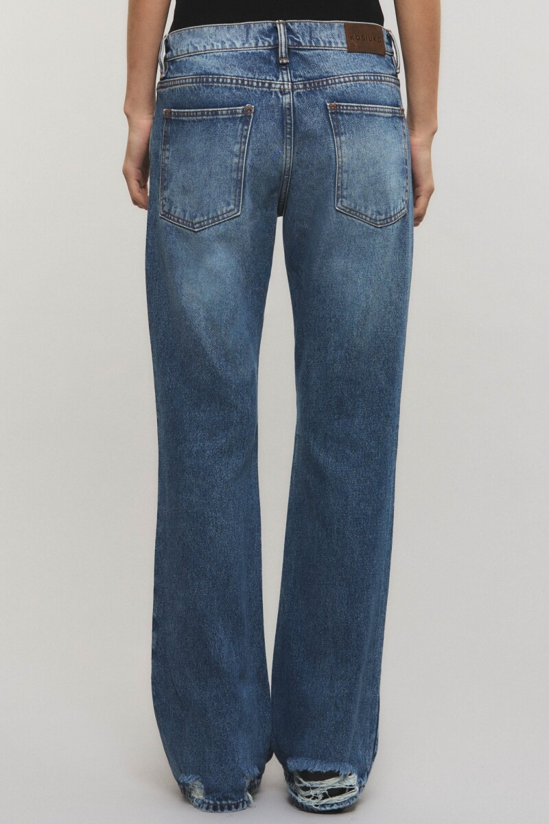 JEANS BOOTCUT MOSS BLUE Azul