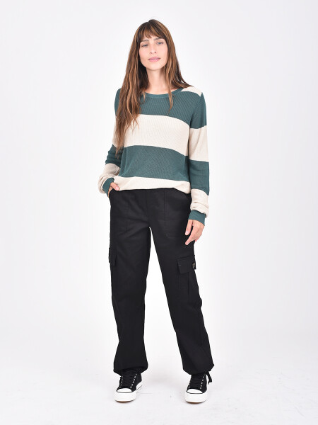 BUZO ZOE VERDE OSCURO