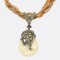 Collar Gema Mujer Varios Colores Beige