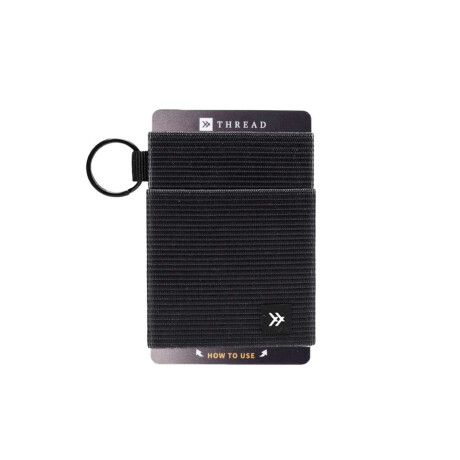 Billetera Thread Black Elastic Wallet Elastic Wallet
