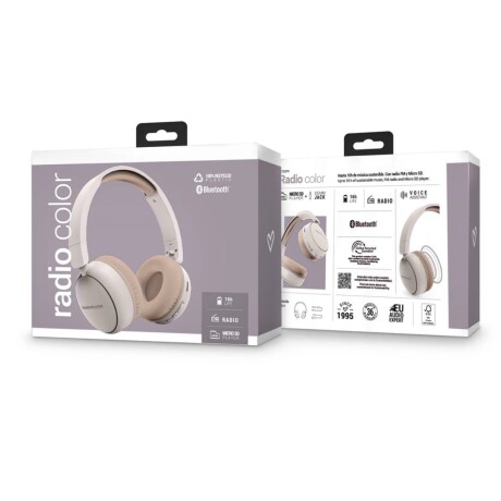 Auriculares Bluetooth Energy Sistem Radio Crema Auriculares Bluetooth Energy Sistem Radio Crema