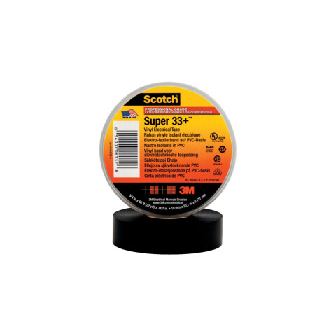 Cinta super 33+ pvc - 19mm x 20 mt. T50034