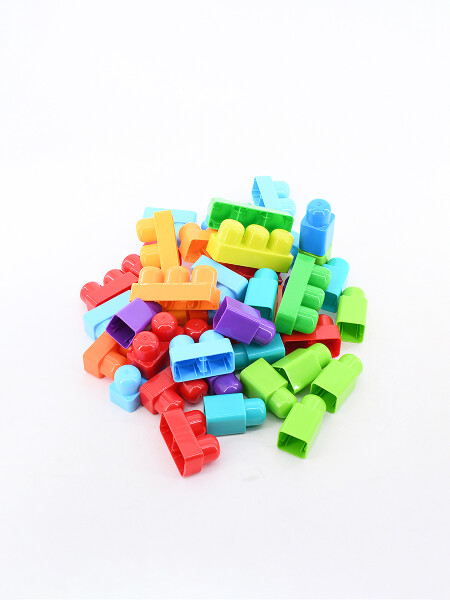 BLOQUES JUEGO 40 PIEZAS MULTICOLOR