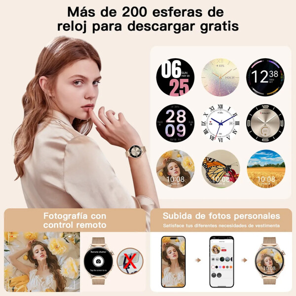 Smartwatch Reloj Inteligente Kieslect Lora Reno 3 SMARTWATCH KIESLECT LORA RENO 3 DORADO