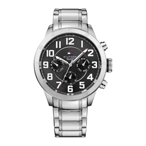 Reloj Tommy Hilfiger 1791054 para hombre con correa de acero Negro