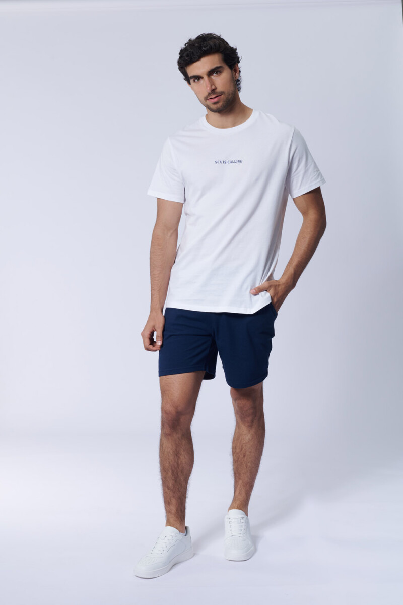 Bermuda pique - Azul Marino 