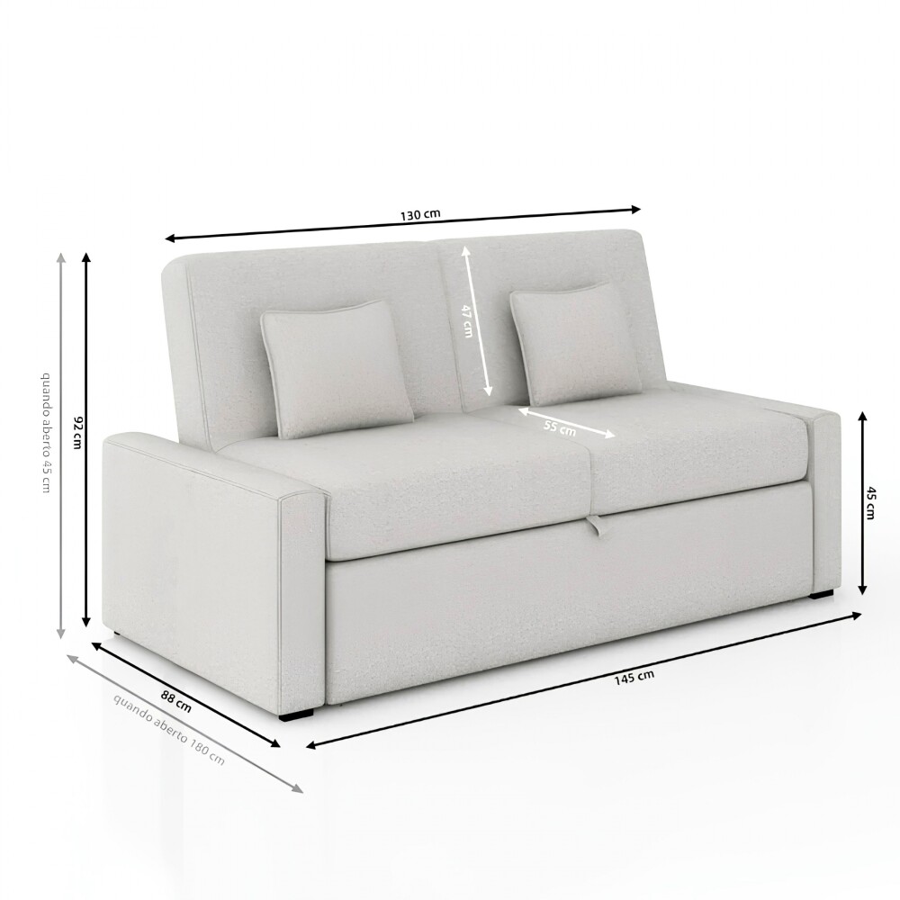 Sofa Cama Charlotte Beige