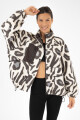 Campera sherpa animal Animal print