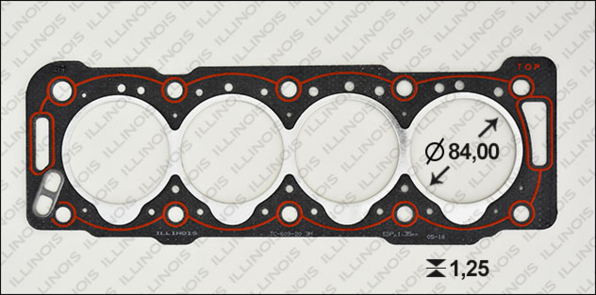 JUNTA CITROEN - PEUGEOT JUNTA TAPA CILINDROS DW8 1M ILLINOIS 