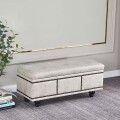 Banco Baul De Ecocuero beige