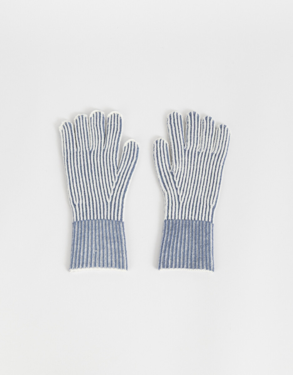 Guantes Tejidos Bicolor 