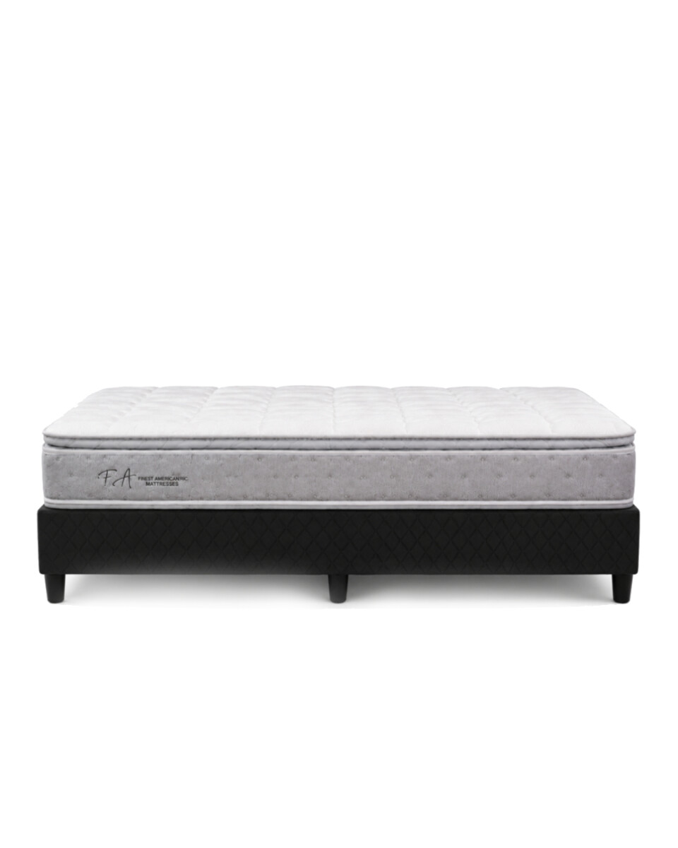BOX SOMIER SILVER 2 PLAZAS 