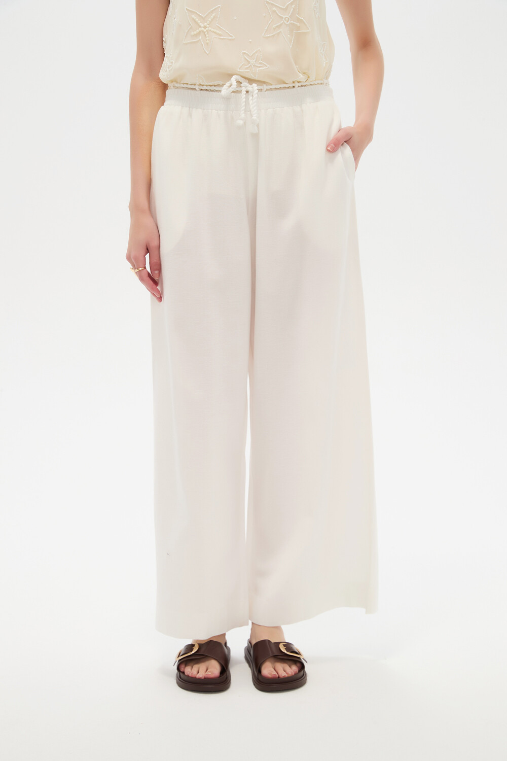 Pantalon Alvori Marfil / Off White