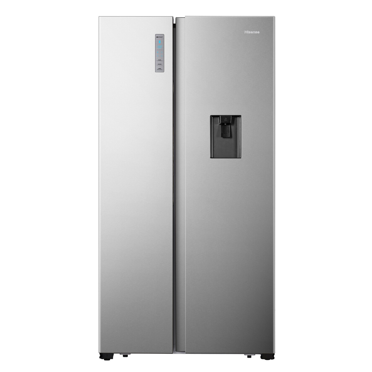 NEVERA SIDE BY SIDE HISENSE, 19 P.C., INVERTER, DISPENSADOR DE AGUA 