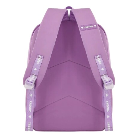 Mochila Trendy Urbana Dama Liviana Con Bolsillos Lila