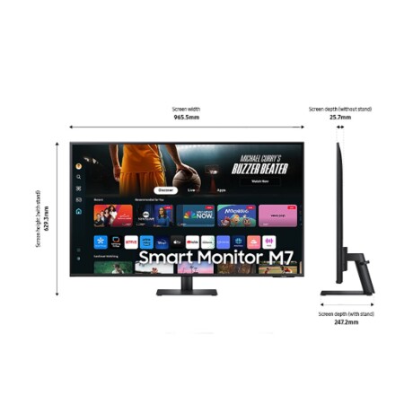 Monitor Samsung M7 43"VA Smart 60HZ 4MS 001
