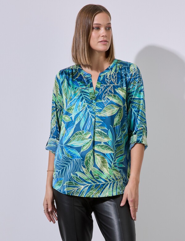 Blusa Printed AZUL/MULTI