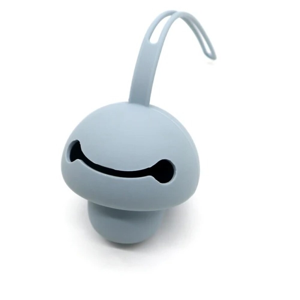 porta chupete silicona honguito MOON celeste