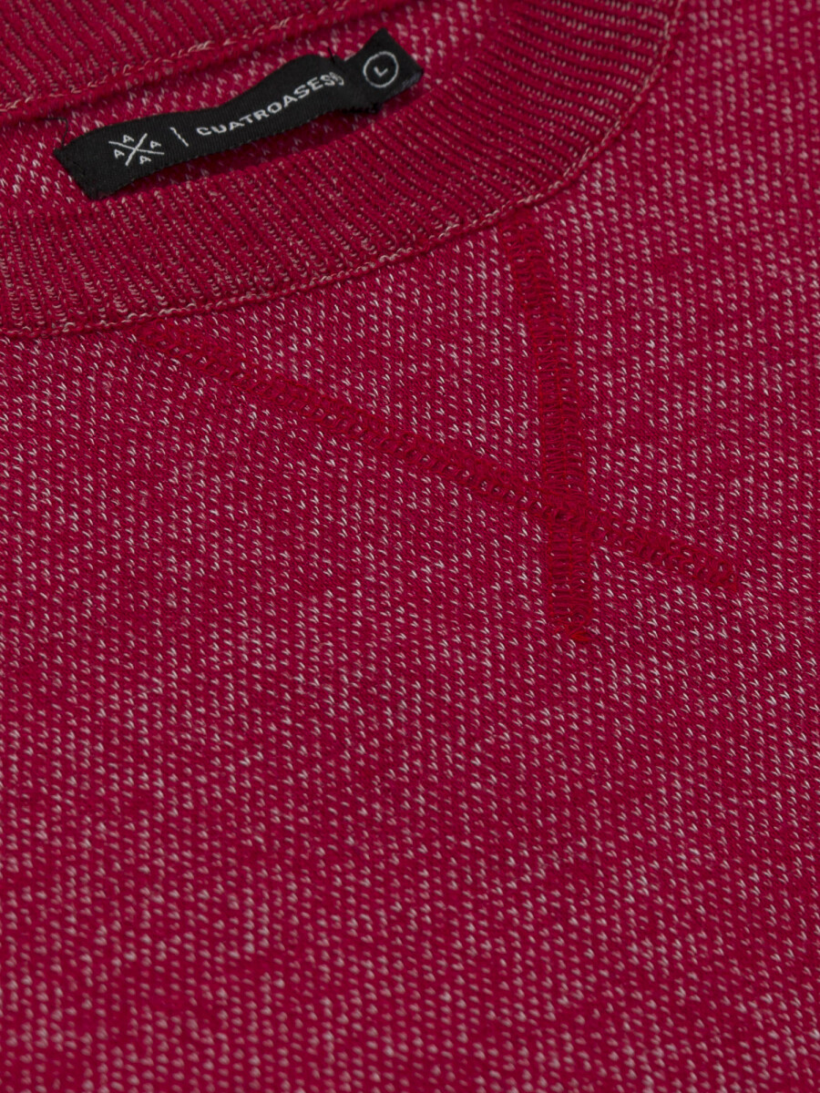 Sweater melange - rojo 