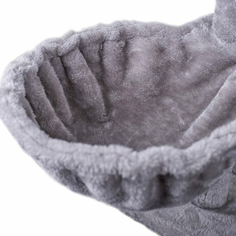 Rascador Torre 5 Niveles en Felpa y Sisal para Gato Gris