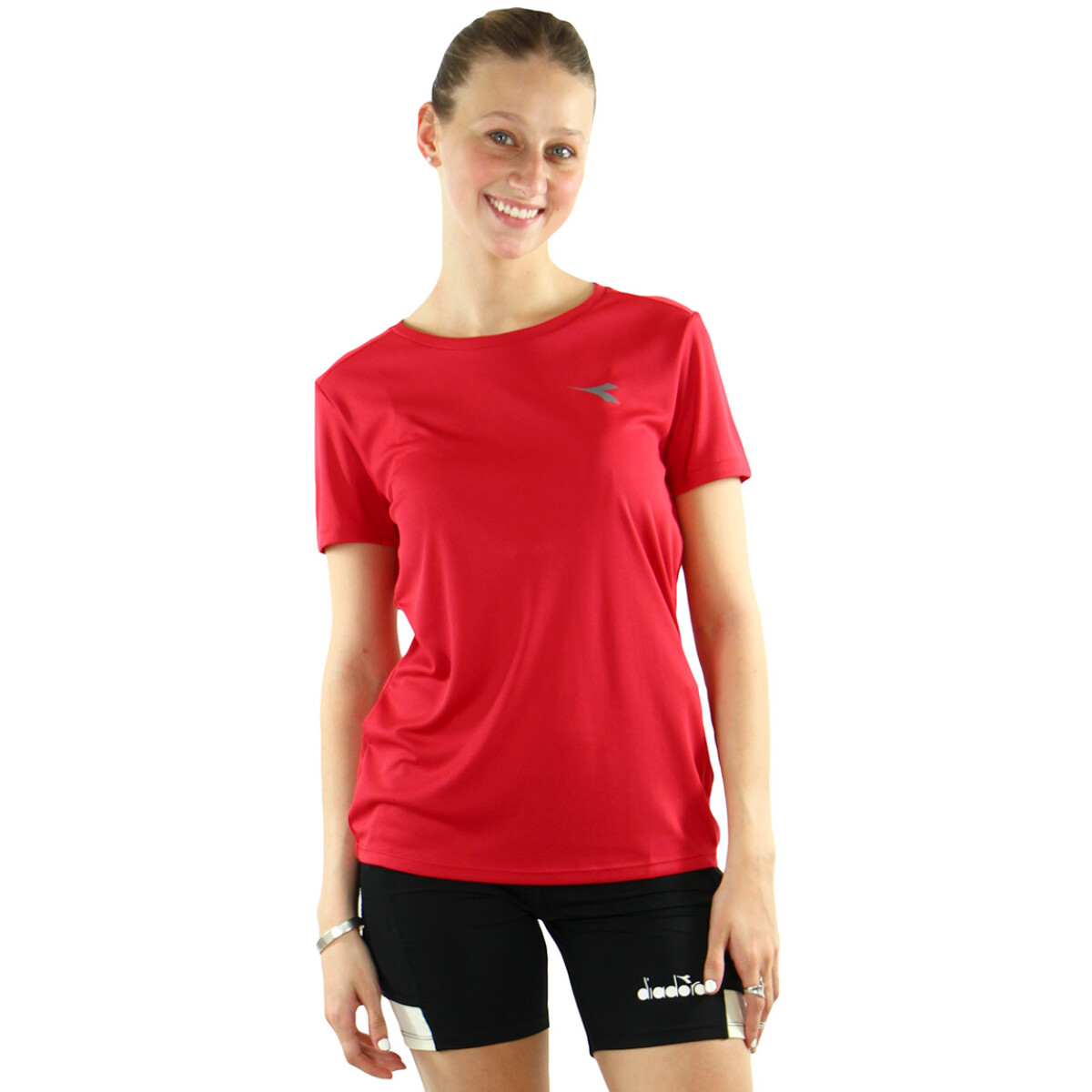 Remera Deportiva Mujer Diadora - Rojo 