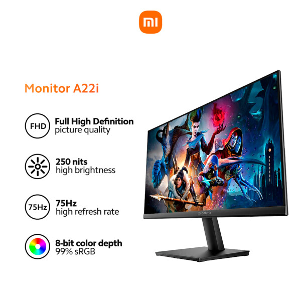 Monitor Led Xiaomi 21.5" Fhd 75hz MONITOR LED XIAOMI 21.5" FHD 75HZ