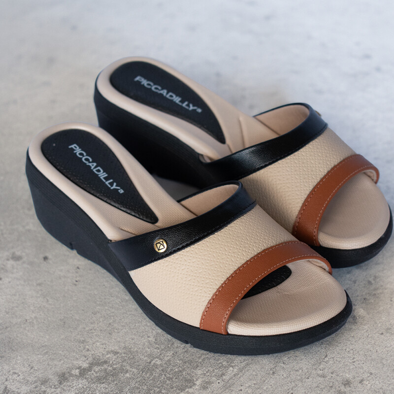 Sandalia de dama Piccadilly BLACK/BEIGE/BROWN