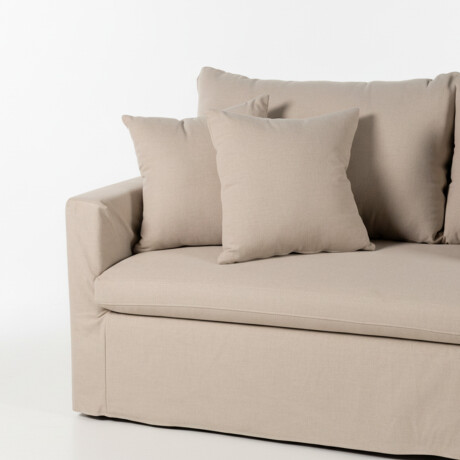Sofá Summer con Funda - Tela Rústica - 2,5 cuerpos TD5263-1636 (Capuccino)