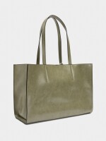Bolso Shopper Con Colgante verde