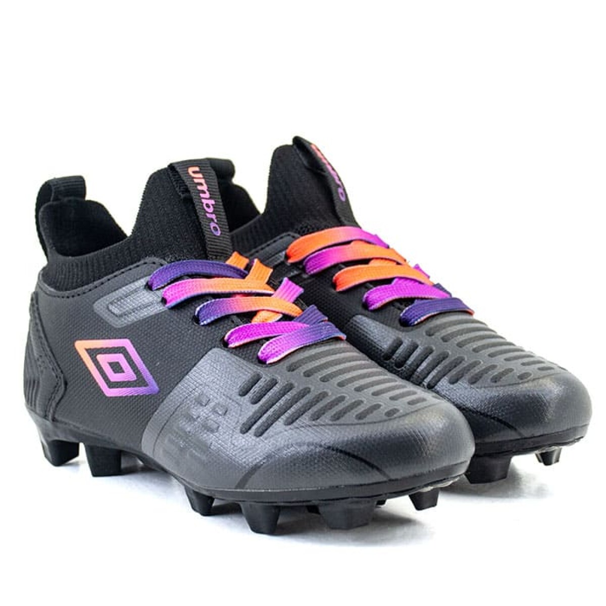 Futbol Cancha JR(FG) - Umbro - Umbro Calzado Flash HG JR de Niños - 20204750 - Negro-multicolor 