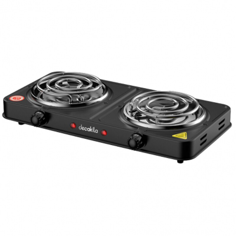 ANAFE ELECTRICO DOS DISCOS ESPIRAL 1000W + 1000W PORTATIL DECAKILA ANAFE ELECTRICO DOS DISCOS ESPIRAL 1000W + 1000W PORTATIL DECAKILA