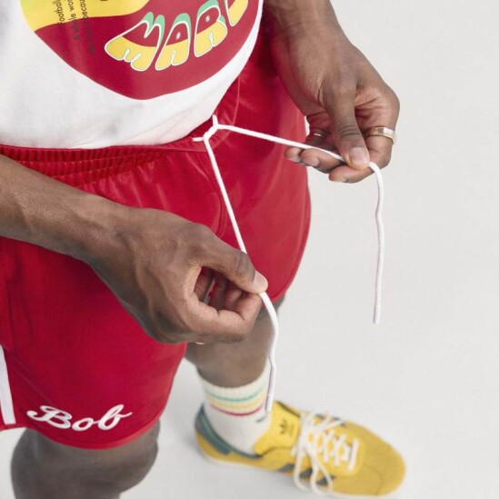 Short Addias Originals Bob Marley Rojo