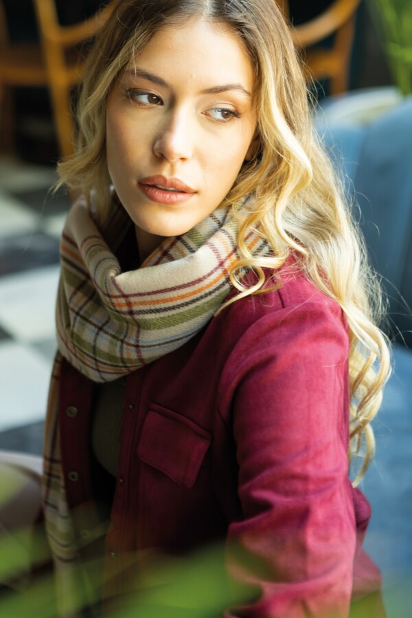 Bufandon Cuadrille BEIGE/MULTI