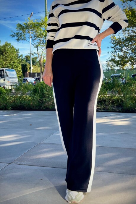 Pantalon wide leg Benagil Negro