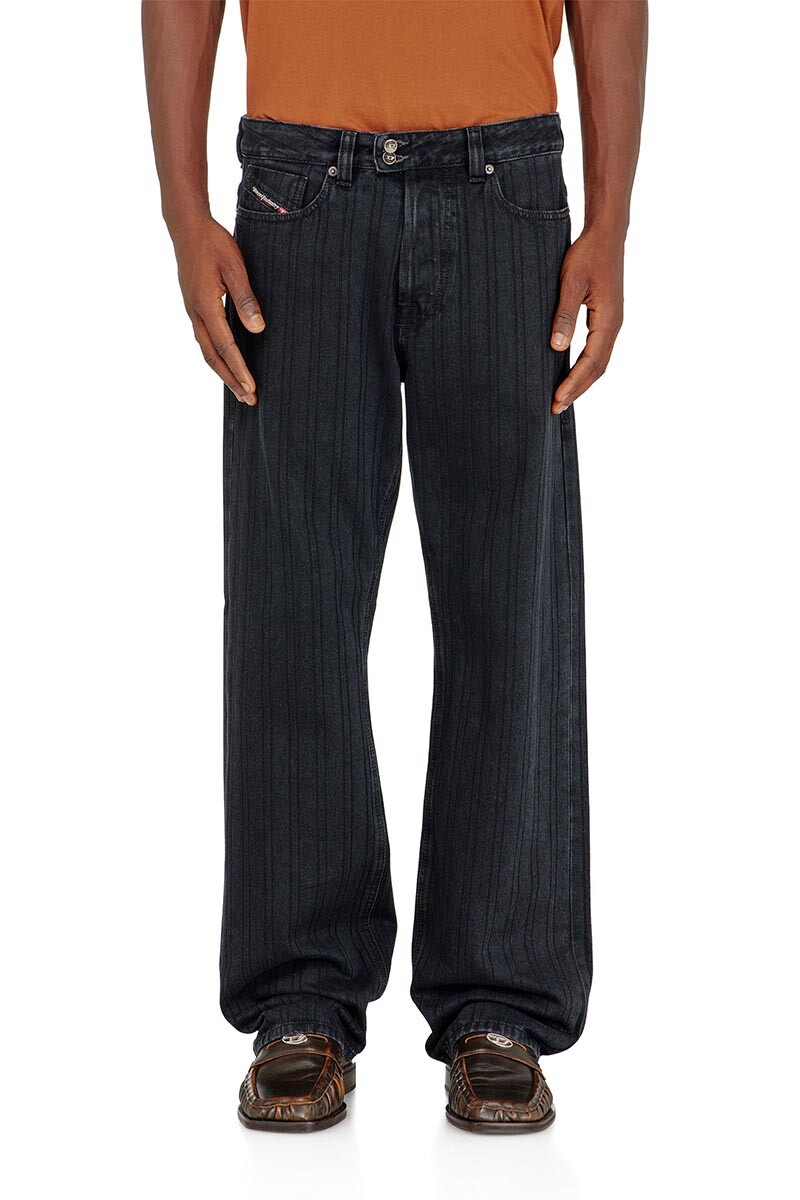 Jean Para Hombre 1980 D-Eeper-Ra Negro/gris Oscuro