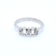 Anillo platino con brillantes baguette y redondos Anillo platino con brillantes baguette y redondos