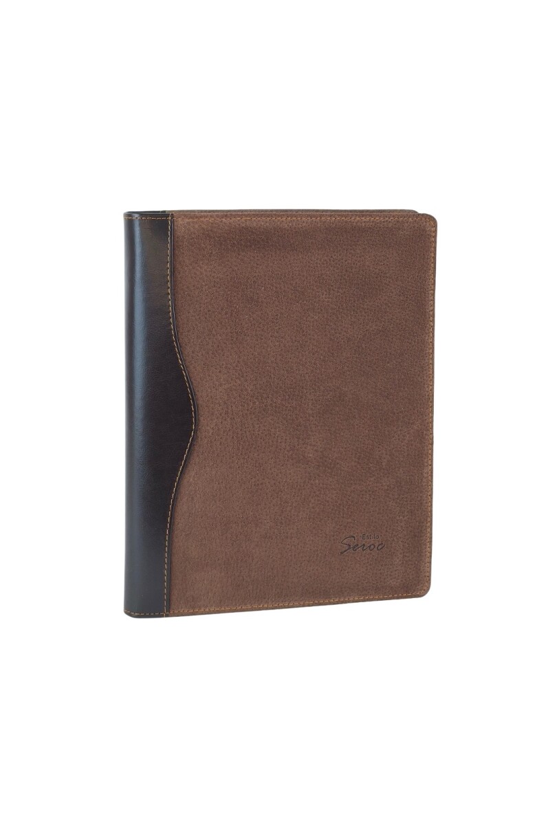 Dosier de Lujo: Cuero Pecarí Genuino Combinado Chocolate