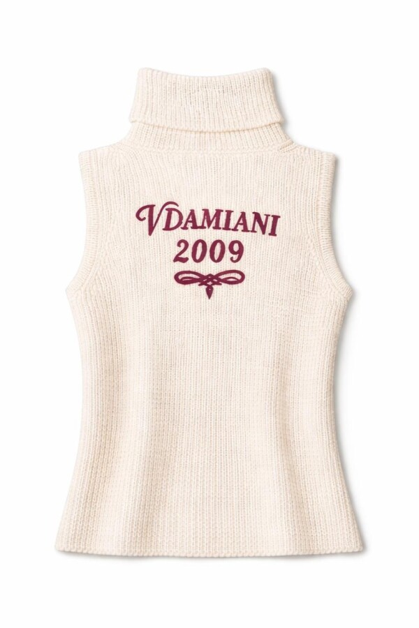 Chaleco Tejido Vdamiani Crudo