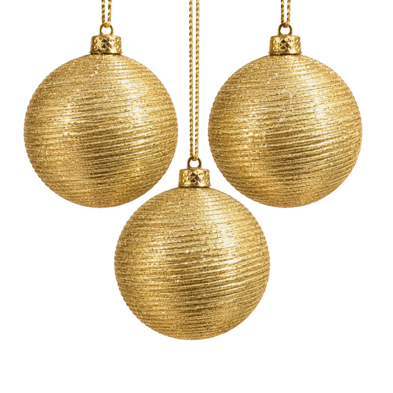 Esfera de Navidad Dorada con textura x3 Esfera de Navidad Dorada con textura x3