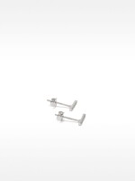 Pendientes De Plata 925 Con Cristales plateado