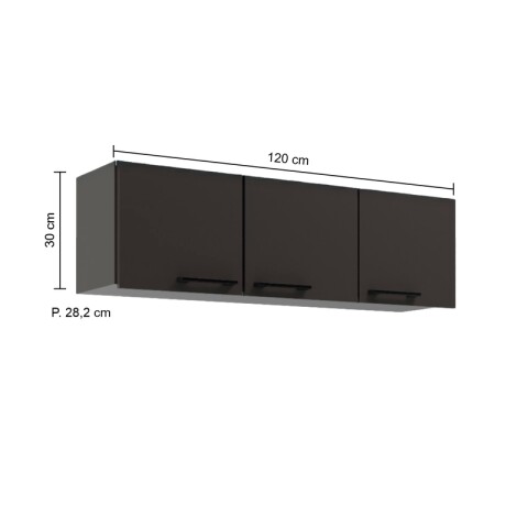 Aéreo Alacena Modular Tres Puertas Asas Polipropileno Volcano Aéreo Alacena Modular Tres Puertas Asas Polipropileno Volcano