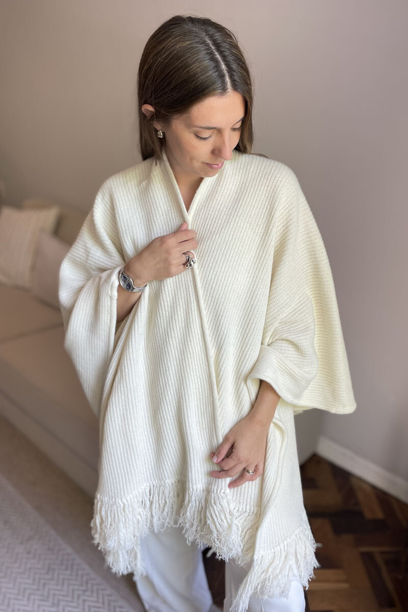 Ruana esteña - Crudo 