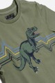 Remera T-REX VERDE OLIVA