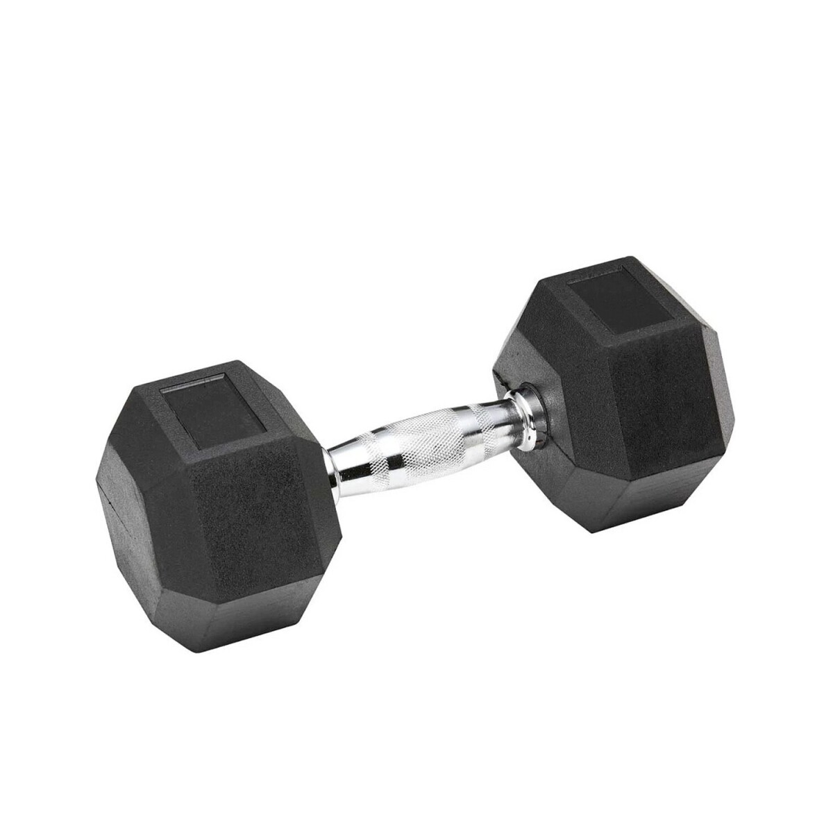 Mancuerna Fija Hexagonal Recubierta Mango Acero Lumax 25KG - Negro 