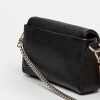Mini Bag Bloom En Cuero Graneado Negro